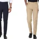Navy Blue & Cream__KS FASHION