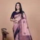 Mauve with Navy Blue & Copper Accents__VUSARI
