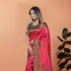 Ruby Pink with Antique Green Accents__VUSARI