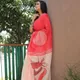 Coral Red And Off-White__VUSARI