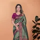 Emerald Green with Plum Accents__VUSARI