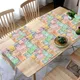 Multicolor - 4 Placemat + 1 Runner (13"x60")__FURNISHYA