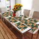 Green - 6 Placemat + 1 Runner (13"x72")__FURNISHYA