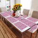 Pink - 6 Placemat + 1 Runner (13"x72")__FURNISHYA