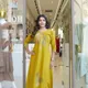 yellow__Jaipuri Kurta