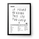 Drake If You Are Reading This Is Too Late__ART NEST