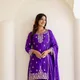 Metallic Violet__AAKRITI COUTURE