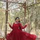 maroon__INDIAN DRESS