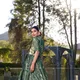 Bottle Green__INDIAN DRESS