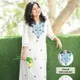 Cream White And Blue__South Ethnic
