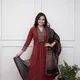 Maroon__Jaipuri Kurta