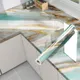 Light Sky Biue Golden Marble Foil__HOMELY HEAVENS