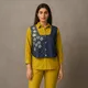 Lime Green & Denim__Butterfly By Simran