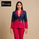 Denim & Hot pink__Butterfly By Simran