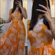 Orange__Designer dresses