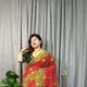 Orange Green__Anjali sharee