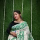 White Dark Green__Anjali sharee
