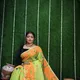 Light Green Orange__Anjali sharee