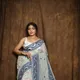 Ash Blue And White__Anjali sharee