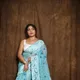 Sky Blue White__Anjali sharee