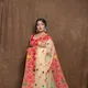 Off White Orange__Anjali sharee