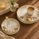 Cream and Gold__Blue Elephant