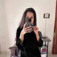 BLACK__RAdhe Kurti