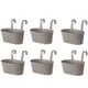 Grey - Pack of 6__Ezzu Crafts