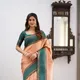 ORANGE,GREEN__SWADESH SAREE