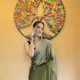 Green__Saree Shop Villa Mall