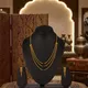 Gold Necklace (3 Line Earring)__JFL