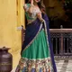 Multicolor Kalamkari Print with Golden Zari Stripes__Rangritiya™