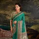 Emerald Green with Multicolor Madhubani & Bandhej Fusion Print__Rangritiya™