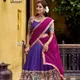 Multi-tone Kalamkari Print with Golden Zari Accents__Rangritiya™