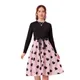 B.PINK-BLACK__AAKAR FASHION