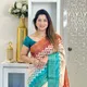 TEAL__SATI SAREE