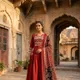 Maroon__LAKSHITA KURTI