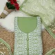 Mint Green with White Embroidery__Ishifo