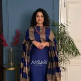 Royal Blue With Tusar __Ansari Fashion