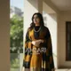 Mustard with black stripe __Ansari Fashion