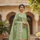 Pista green __Ansari Fashion