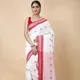 White__Priya Saree