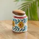 JARWhiteWithMulticolouredHand-Painting,LIDBrown__Dyana Core