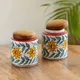 JARWhiteWithMulticolouredHand-Painting,LIDBrown__Dyana Core