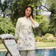 White With Purple print__Ekarti Collection