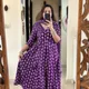 Purple with white print__Ekarti Collection