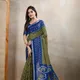 Olive Green & Blue Ikat__Wearifie