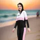 White & Pink & Black__MF with Square