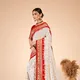 White And Red__VASUPUJYA SAREES