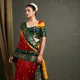 Green & Maroon__Bandhani Villa